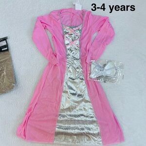 Pink princess girls costume size 3-4 years